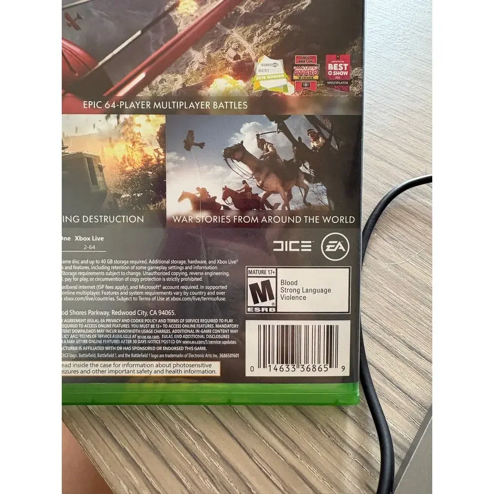 Battlefield 1 Xbox One Complete CIB